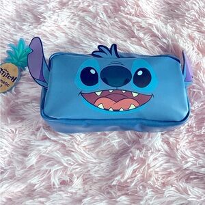 New Disney Blue Stitch Makeup Bag Pouch With Tags